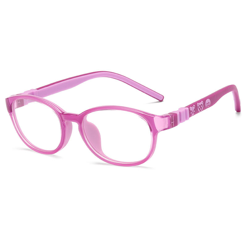 新型Tr90低价安全塑料儿童光学Tr90眼镜架LT6638-RTS-c44