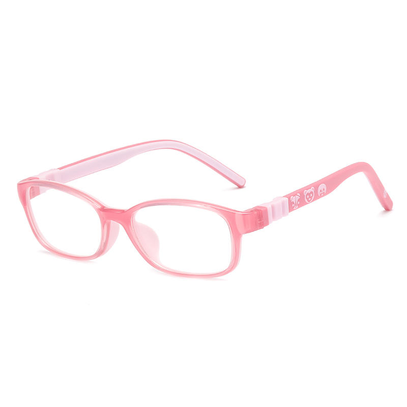 流行的便携式Tr90柔软眼镜儿童眼镜2021儿童光学屏幕眼镜LT6641-RTS-c3