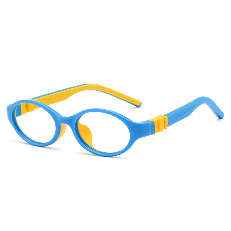 高度推荐的现成库存中的塑料Oem儿童Tr90眼镜光学镜架LT6630-RTS-c5